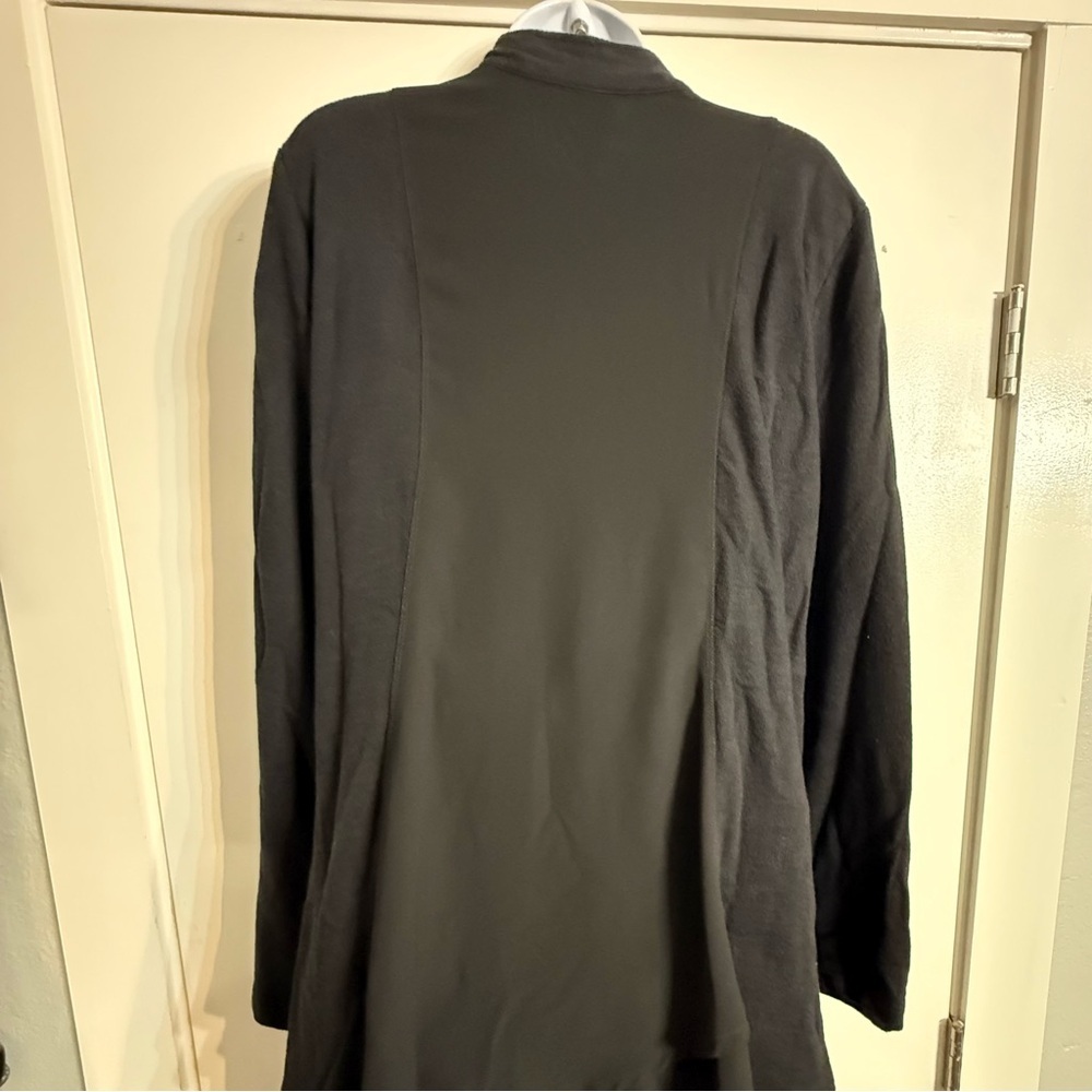 XCVI Women's Black Zip-Up long sleeve size XL Lightweight - Picture 2 of 6